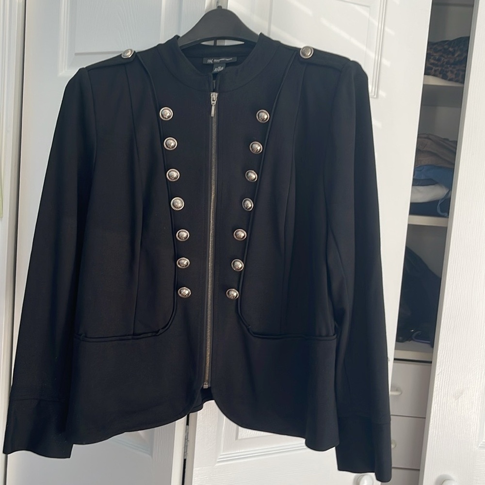 I.N.C. Black Military Style Jacket